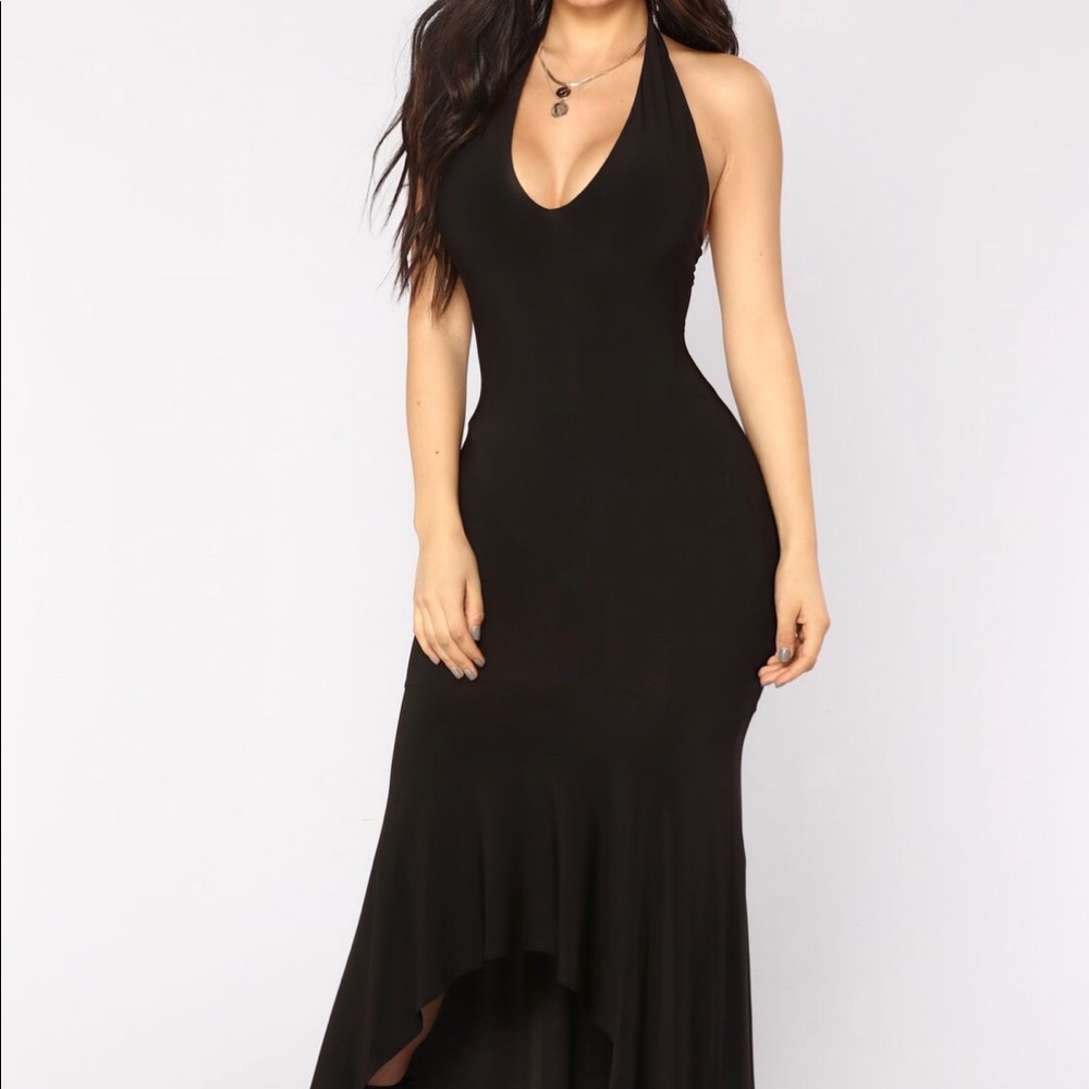 Black maxi dress